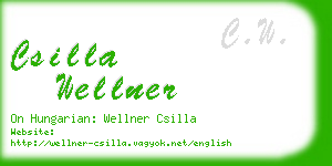 csilla wellner business card